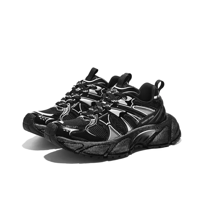 VIDORY ANGEL Cushioning, Abrasion Resistant, Slip Resistant Low Top Casual Shoes Men's Black Tortoise-1