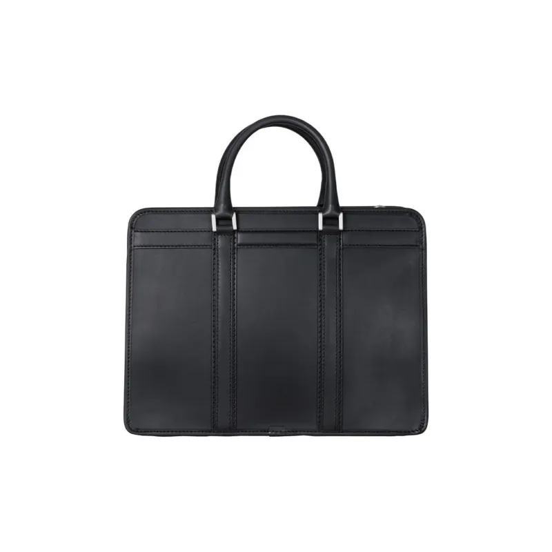 SAMSONITE Cow Leather Briefcases Handbags Large Size Unisex Black-3