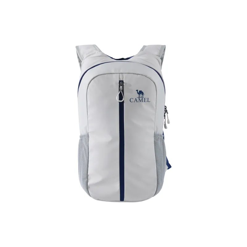 CAMEL Nylon Backpack Regular Unisex Premium Gray/Deep Black-1