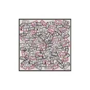 CHANEL Silk Silk Scarves Unisex Multicolor