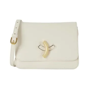 Little Liffner Calfskin Leather Crossbody Bag Shoulder Bag Medium Size Women's White