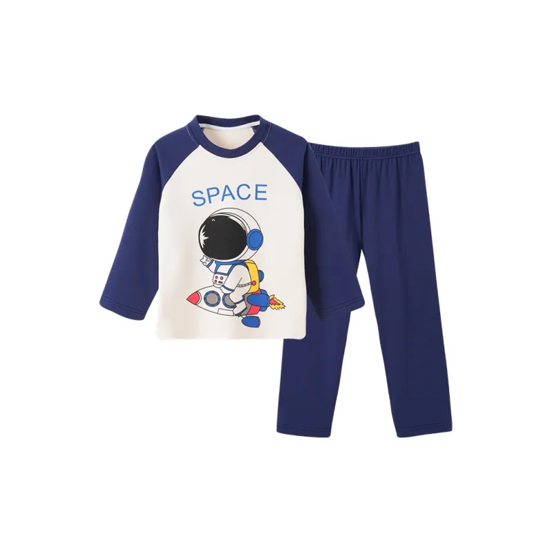OUSHIBO Pajama Set Men's Dark Blue-0