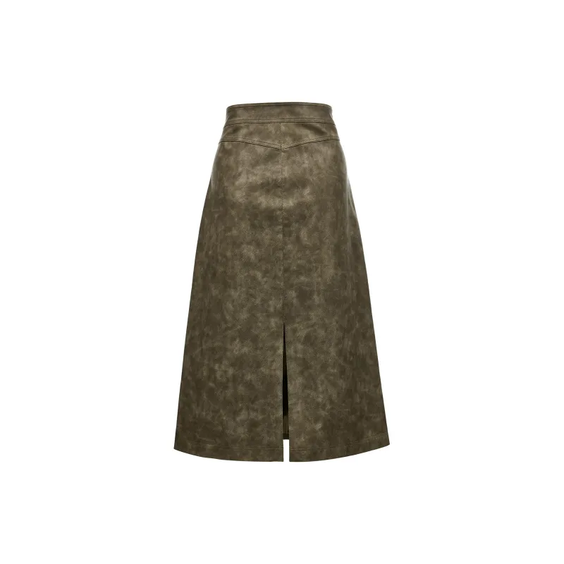 ONLY Casual Long Skirts Women's E06 Robin Green-2