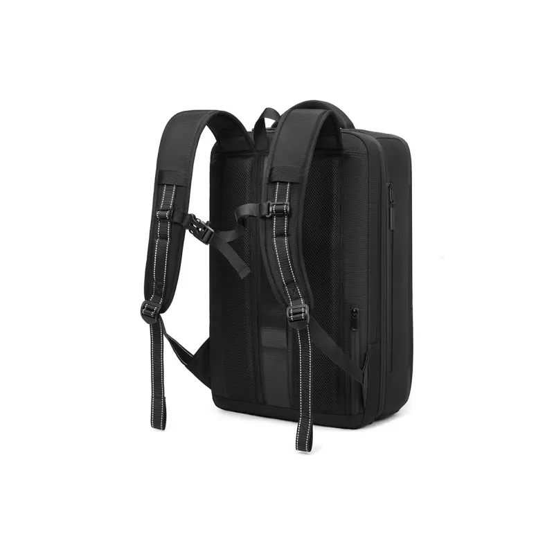 DOSRFINI Oxford Multifunction Waterproof Backpack Regular Men's Black-2