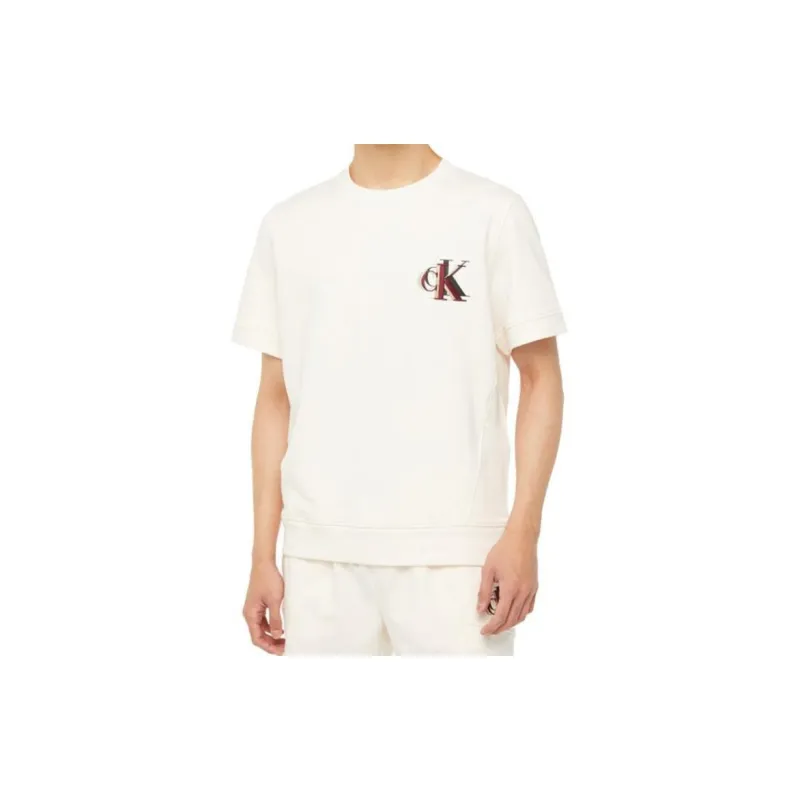 CALVIN KLEIN T Shirt Men's Ecru-2