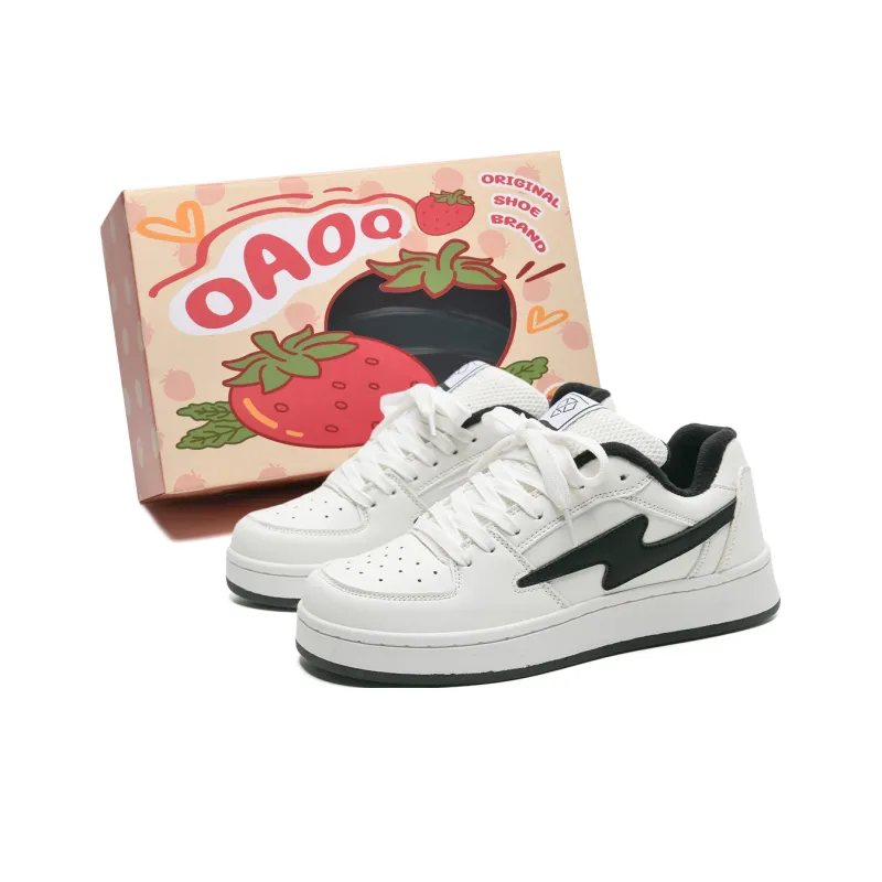 OAOQ Cushioning Height Increasing Abrasion Resistant Lightweight Mat Low Top Casual Shoes Unisex-54