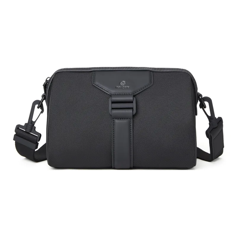NAVIGARE Synthetic Leather Shoulder Bag Crossbody Bag Regular Men's Black-0