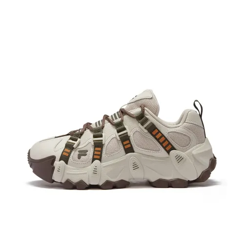 FILA FUSION EXOCET Mountains Shoes Wear Resistant Low Top Casual Shoes Women's Almond Milk White