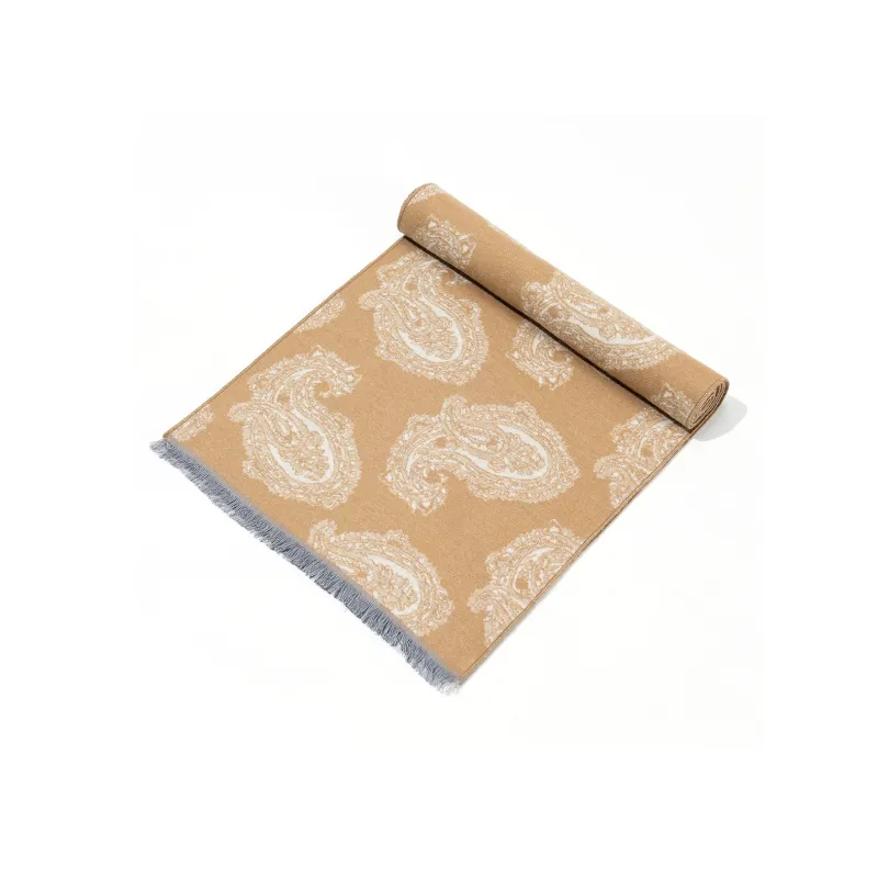 Shanghai Story 100% Mulberry Silk Knit Scarves Men's Multiple Colors-5