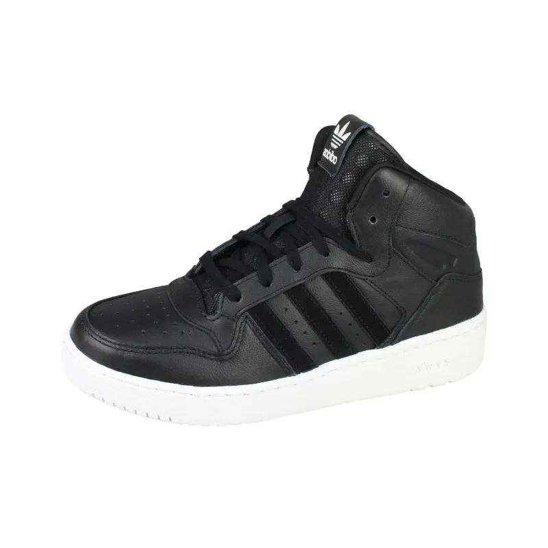 Adidas Originals Attitude Anti Slip Wear Resistant High Top Skateboard Shoes Women's Black-0