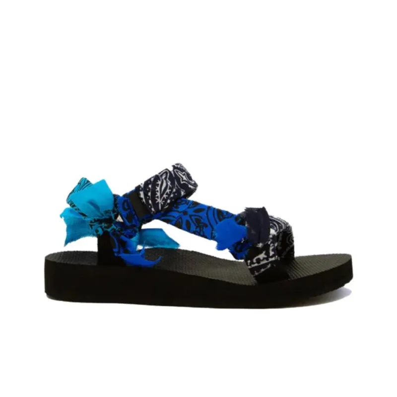 Arizona Love Trekky Mi Strap Sandals Women's Black Blue-1