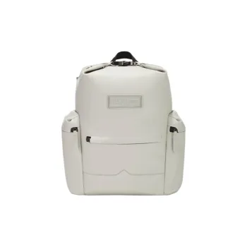 HUNTER Coated Leather Backpack Unisex Light Gray