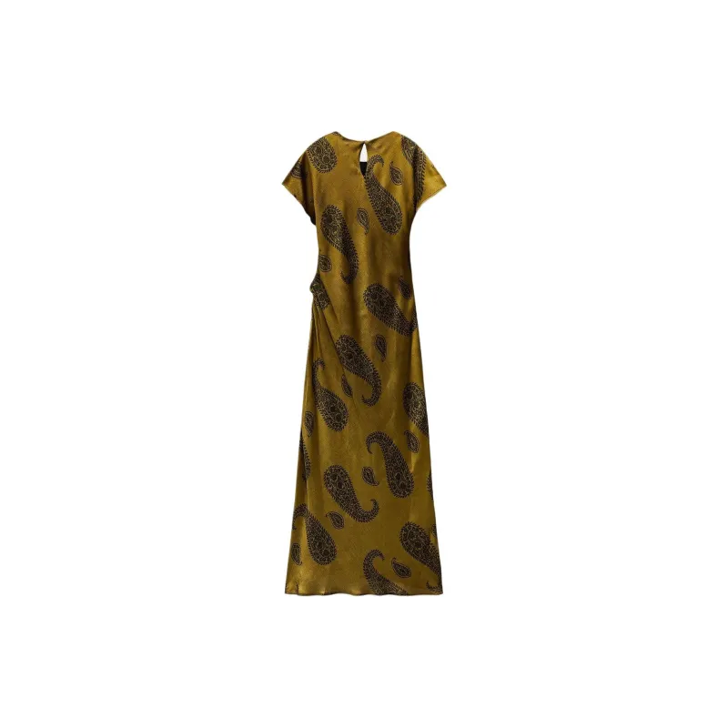 ZARA Short Sleeved Dresses Women's Multicolor-1