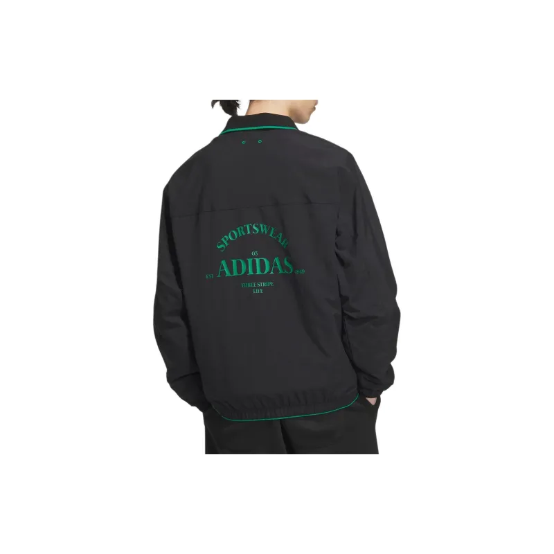 Adidas Verbiage Woven Jacket Jackets Coats Men's Black-2