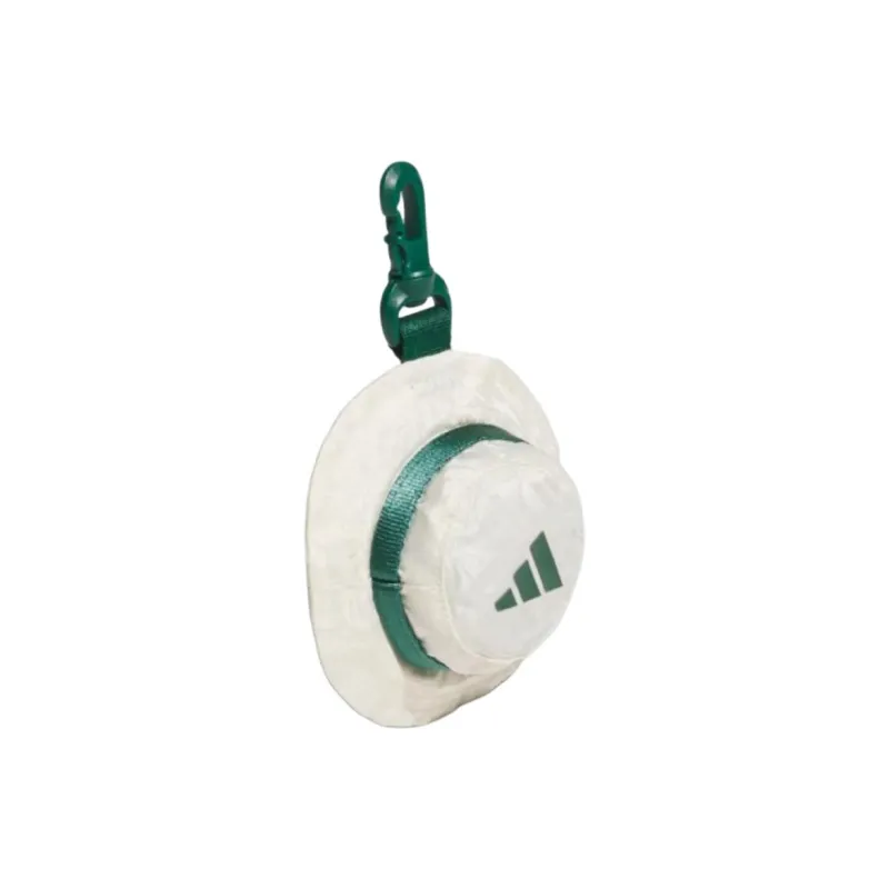 Adidas Recycled Material Small Round Bag Storage Bag For Golf Equipment Unisex Jade White & Forest Green-1