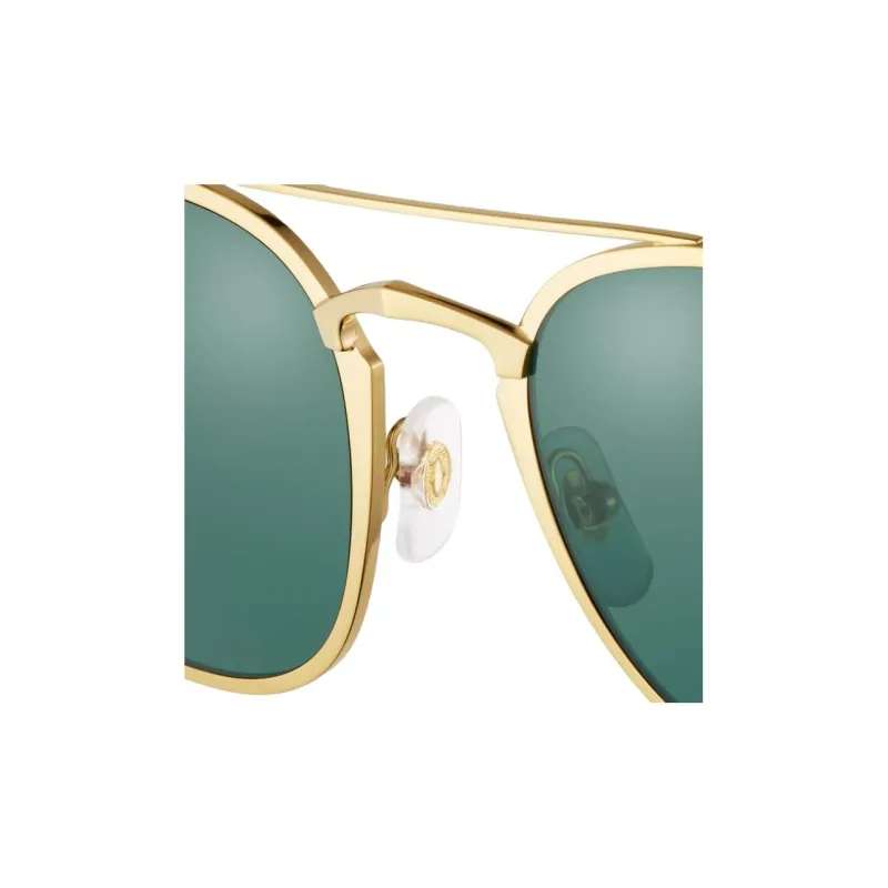 CARTIER Acetate Metal Gold Plated Platinum Plated Aviator Sunglasses Unisex Gold-2
