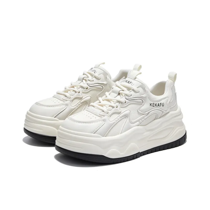 KEKAFU Anti Slip Wear Resistant Low Top Chunky Sneakers Women's-10