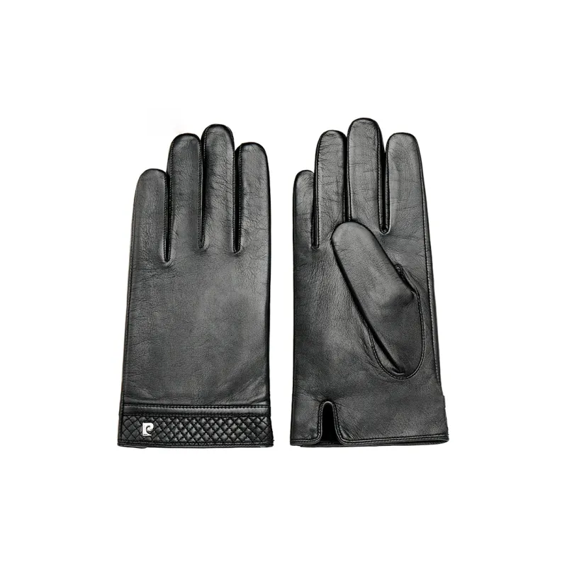 PIERRE CARDIN Winter Cold Resistant Genuine Leather Glove Sheepskin With Softness Women's-0