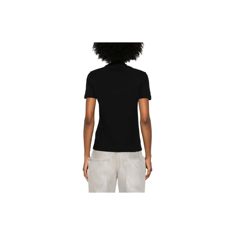 FENDI Logo Detailed Crewneck T Shirt-3