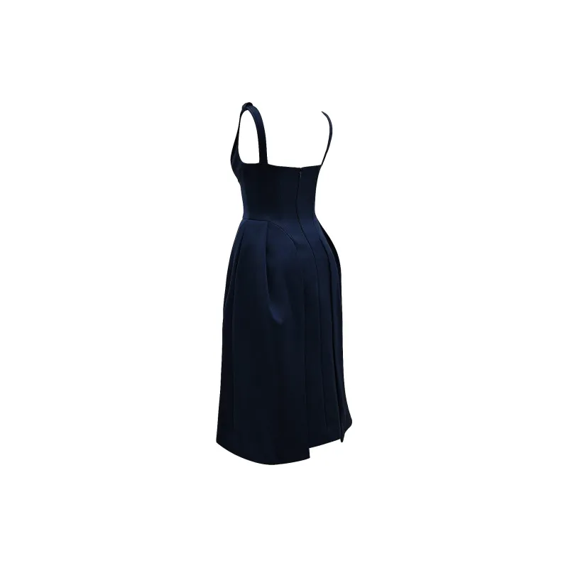 HOUSE OF CB Paloma Slip Dress Women's MIDNIGHT/Midnight Blue-2