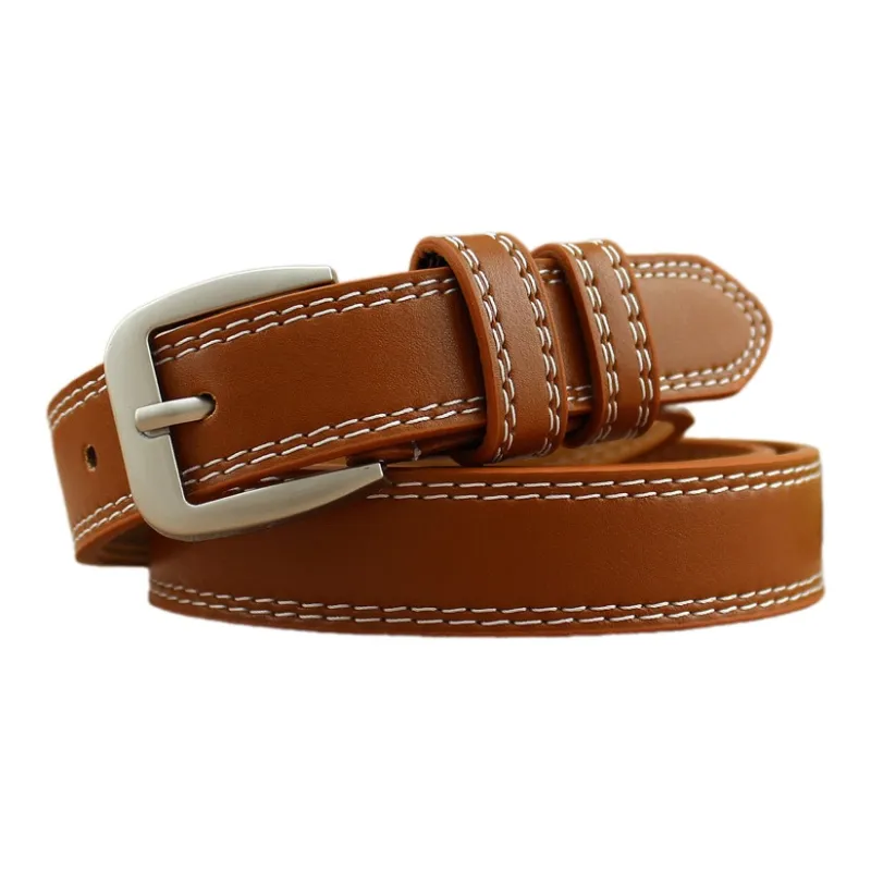 NOME Alloy Leather Belts Unisex 3.0cm-3
