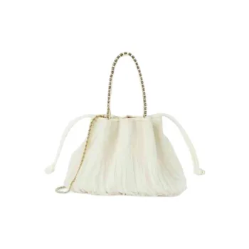 Loeffler Randall Polyester Handbag Medium Size Women's White