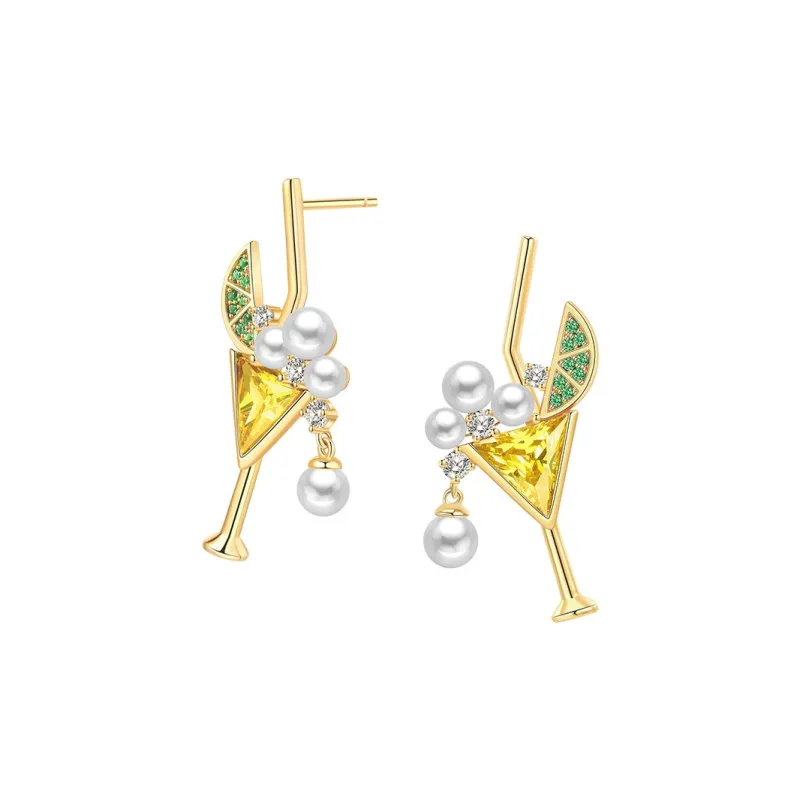 BABYBEI Synthetic Cubic Zirconia Earrings Women's-1