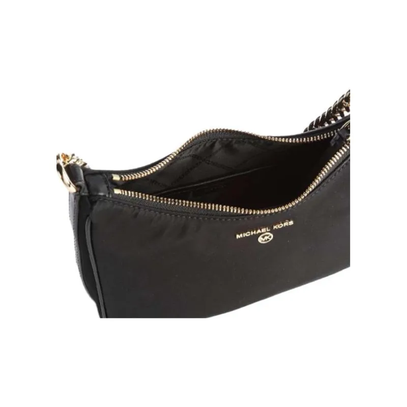 MICHAEL KORS Jet Set Nylon Fabric Shoulder Bag Unisex Black-4