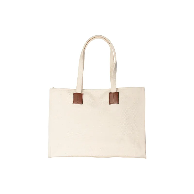 BALLY Canvas Canvas Bag Tote Bag Shopping Bag Shoulder Bag Handbag Women's White-4