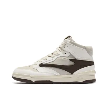Erke No. 3 Single Skateboard Shoes Women's High Top Pumice Gray Microcrystal White