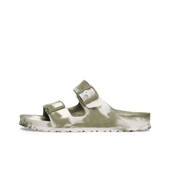 Birkenstock Arizona EVA Abrasion Resistant Slide Slippers Unisex White Khaki Regular