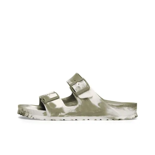 Birkenstock Arizona EVA Abrasion Resistant Slide Slippers Unisex White Khaki Regular