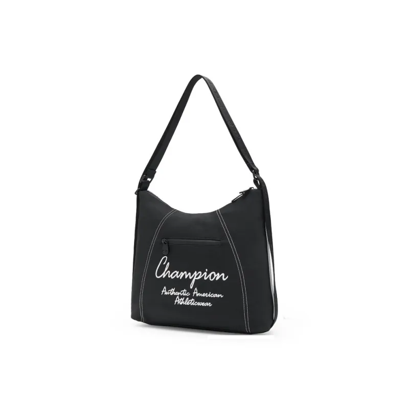 Champion Fabric Shoulder Bag Double Shoulder Classic Minimalist Style Individual Regular Unisex Dark Gray/Ecru/Black-12