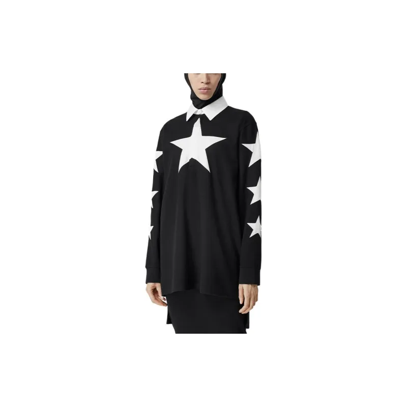 Burberry Long Sleeved Dresses Women's Black-3