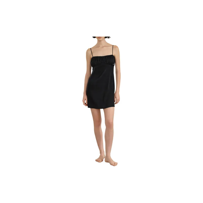 SILKY MIRACLE x YOYOKULALA FW24 Nightgown Women's Ash Gray Black-0