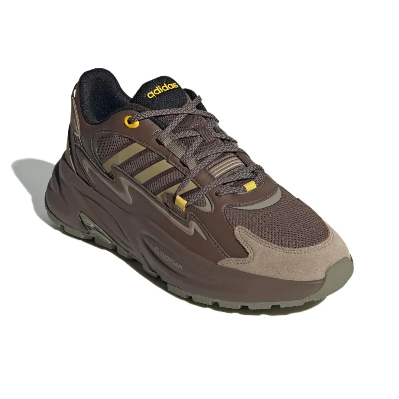 Adidas Ozwave Anti-Slip Wear-Resistant Low-Top Chunky Sneakers Unisex Umber-2