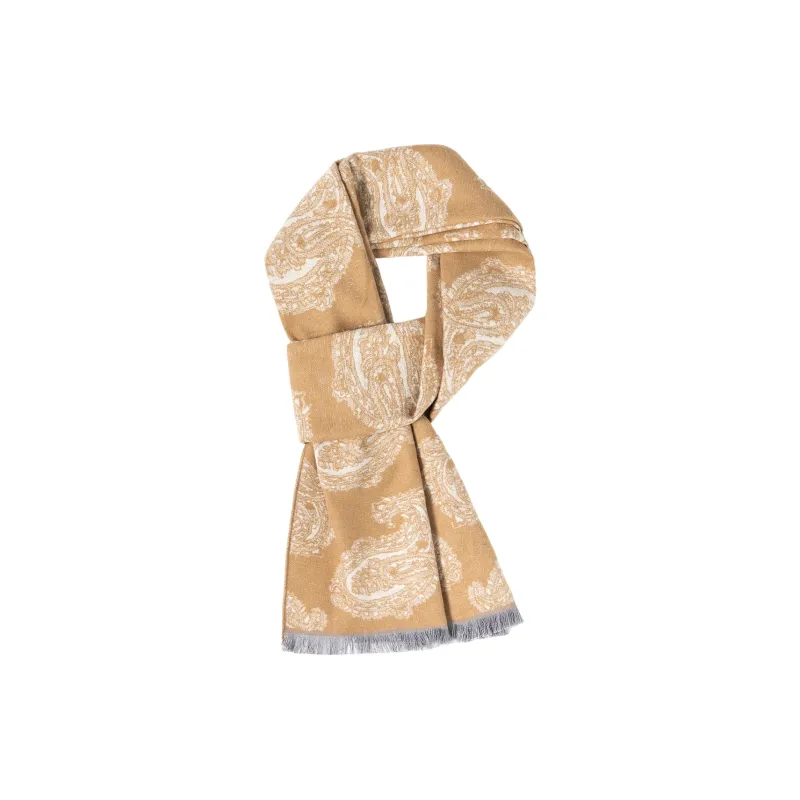 Shanghai Story 100% Mulberry Silk Knit Scarves Men's Multiple Colors-3
