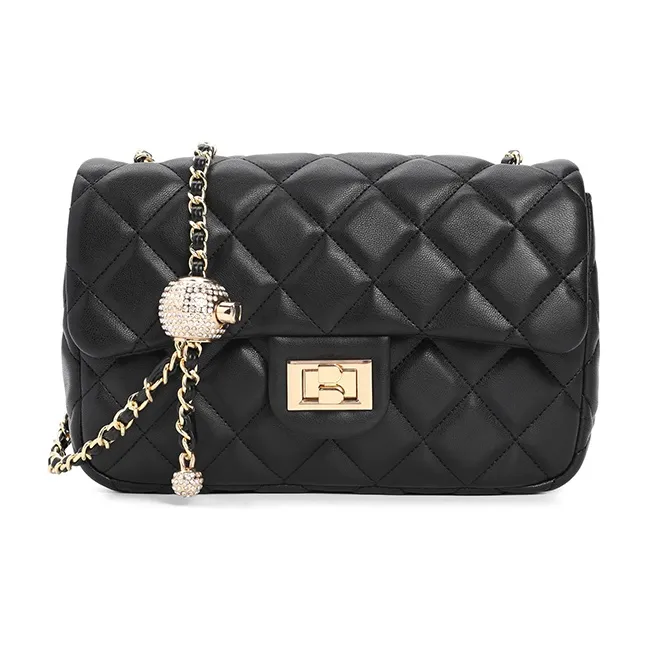 BELLE Artificial Leather Shoulder Bag Trumpets Women's Solid Color Plain-5