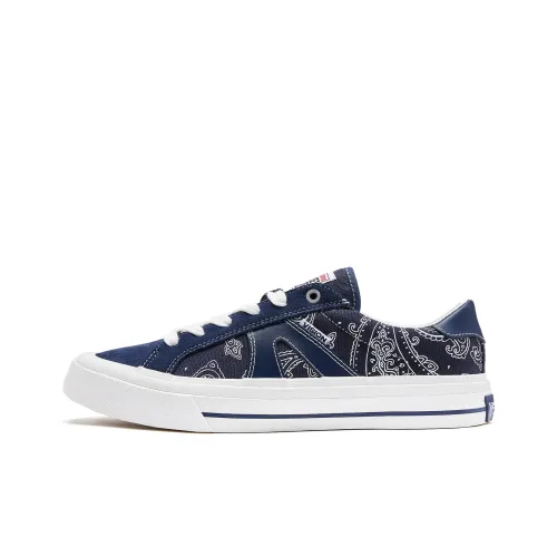 Vision Street Wear V76 Low Top Skateboard Shoes Unisex Navy Blue