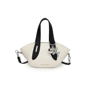 NOMK PU Handbag Shoulder Bag Crossbody Bag Women's White/Blue/Silver