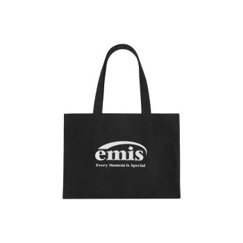Emis Cotton Tote Bag, Shopping Bag, Handbag, Shoulder Bag Women's Black