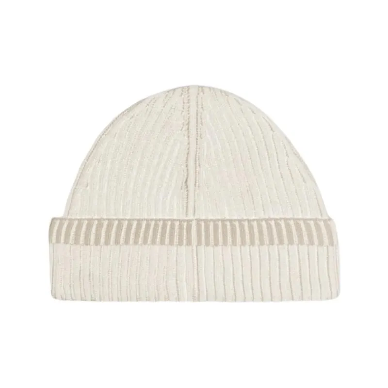 STONE ISLAND Logo Patch Ribbed Beanie-1