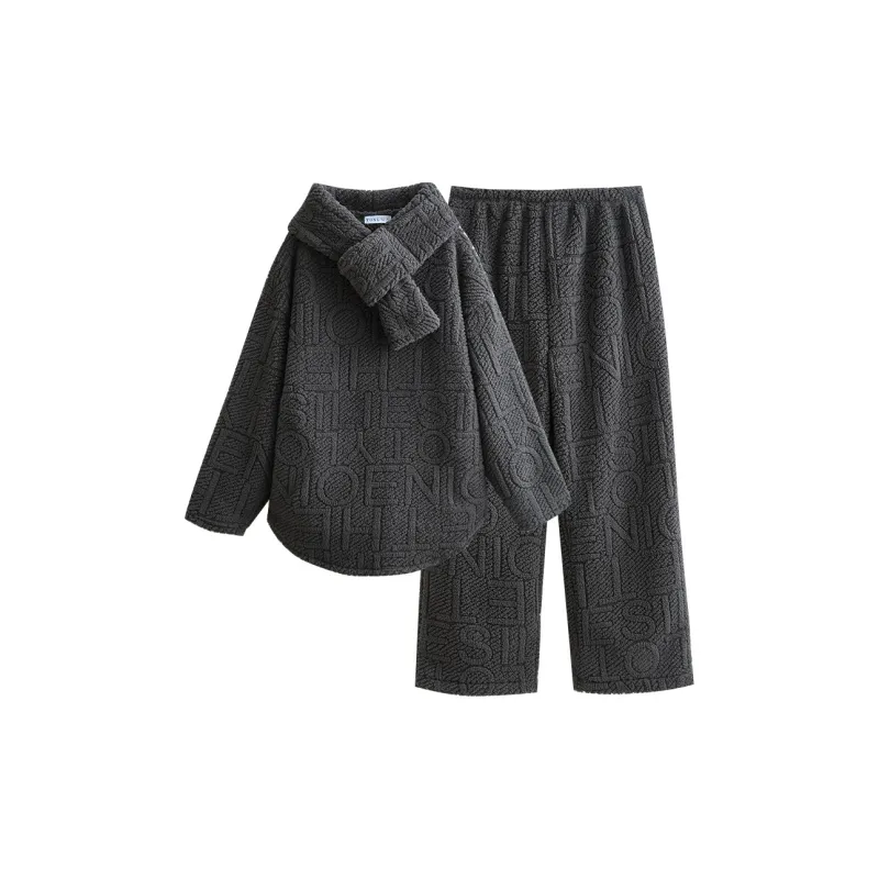 Same Language Pajama Set Women's Alocasia Black-0