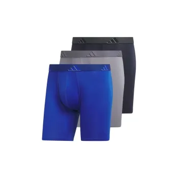Adidas Free Shipping With AdiClub Microfiber Boxer Briefs 3 Pack