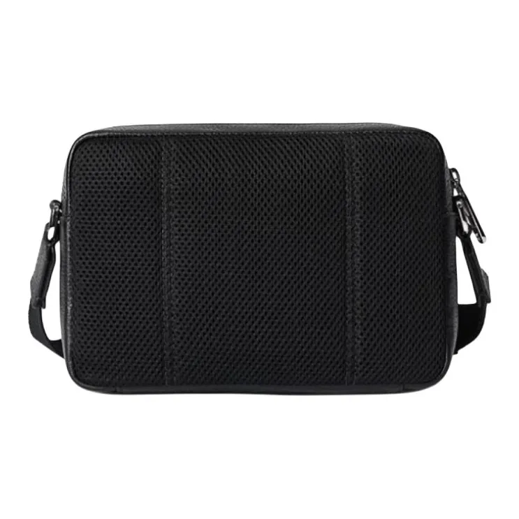 Ecco Cow Leather Camera Bag Shoulder Bag Crossbody Bag Small Size Women's Black-2
