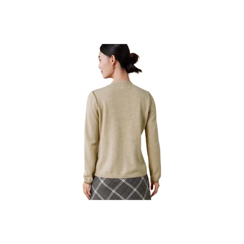MIHUANG Cashmere Sweater Women's Beige Camel-0