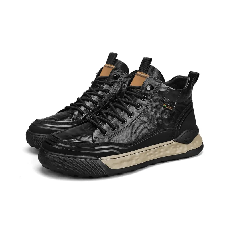 Wooden Rabbit Cushioning, Slip Resistant, And Abrasion Resistant Mid Top Casual Shoes Men's-2