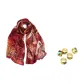Burgundy Gift Box Set (Random Silk Scarf Buckle)