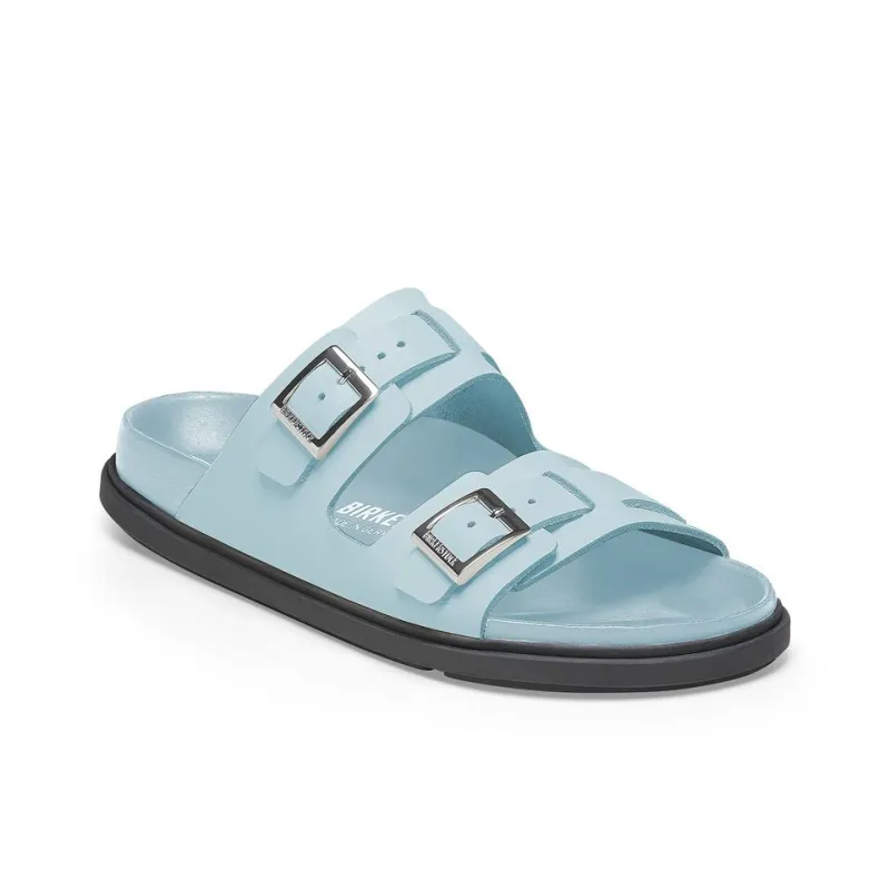 Birkenstock Rubber Sole Abrasion Resistant Slide Slippers Women's Mineral Blue Regular-1