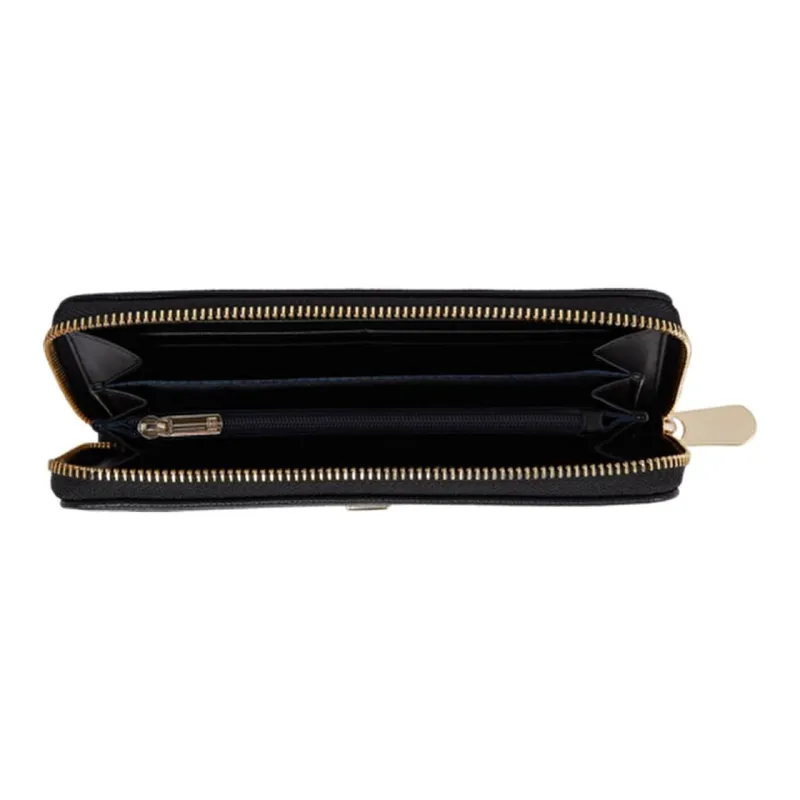 Tommy Hilfiger PU Polyurethane Wallet Large Size Women's Black-2